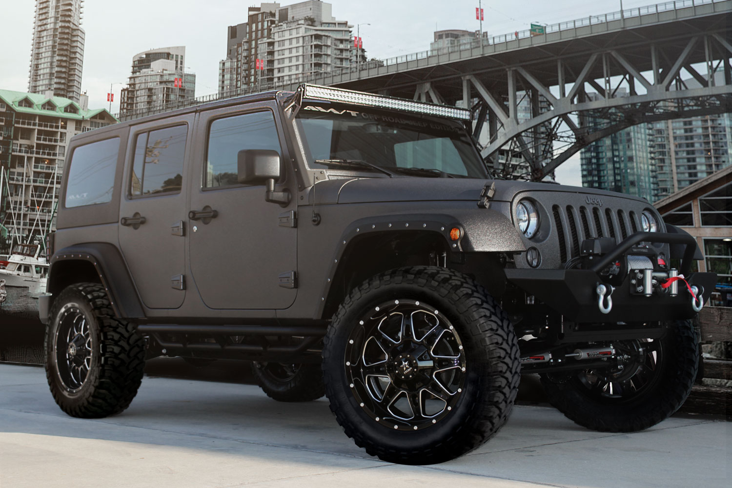 An image of a Jeep Wrangler on RBP Repulsor M/T tires