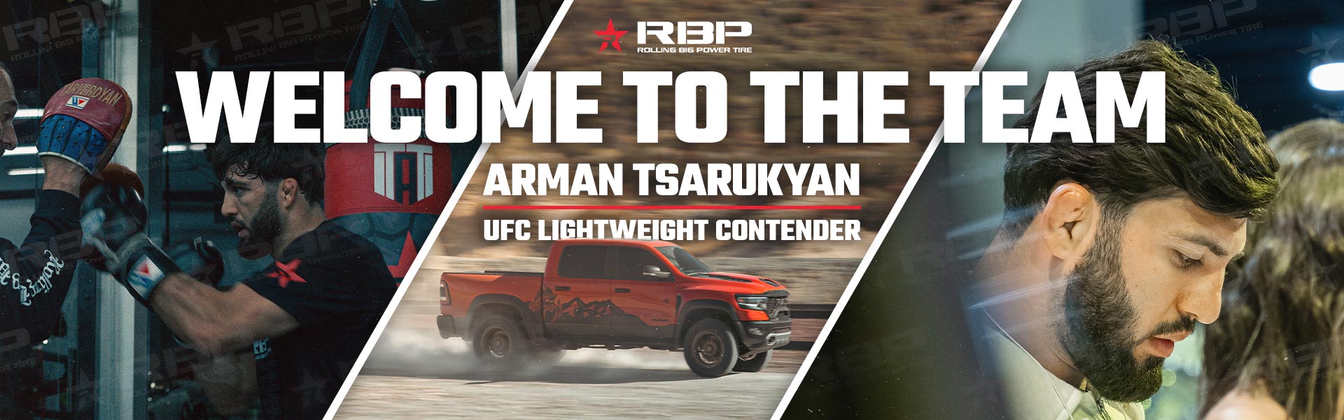 rbp tire athlete arman tsarukyan welcome banner