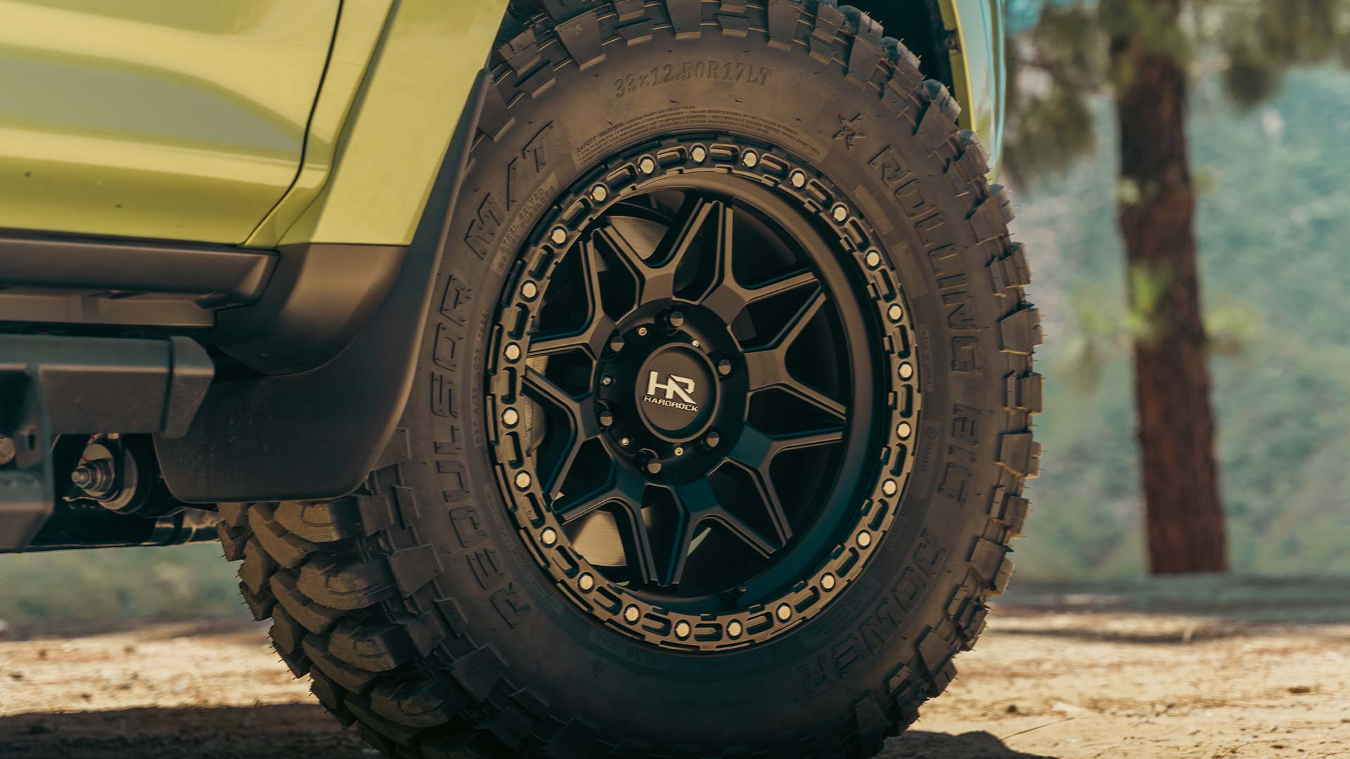 green toyota 4runner with black off road wheels and rbp tires